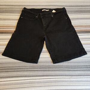 Levi's Black Jean Shorts for Women